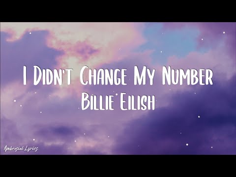 Billie Eilish - I Didn’t Change My Number (Lyrics)