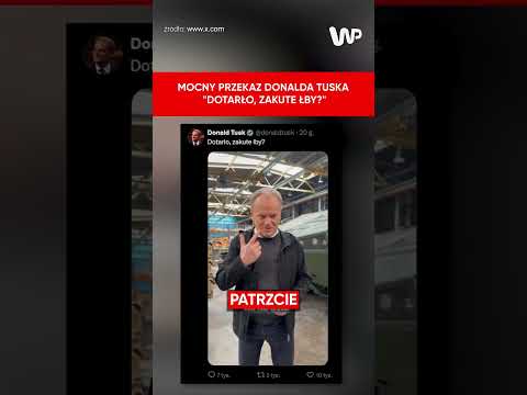 Mocny przekaz Donalda Tuska: Dotarło, zakute łby? #tusk  #polityka #polska