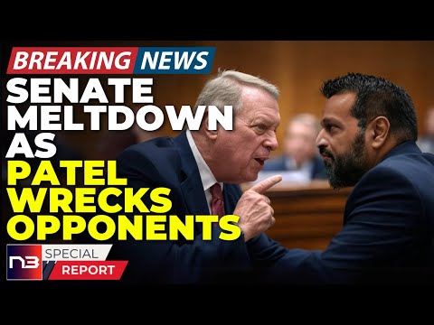 🚨BREAKING: Watch Democrat Senator Melt Down Over Patel's Memes During Historic FBI Hearing