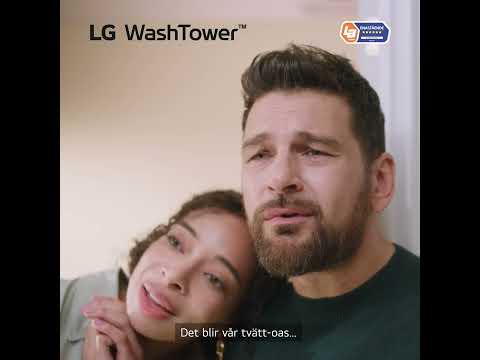 LG WashTower™ - topptestad tvätt- och torklösning med stor kapacitet i kompakt format.