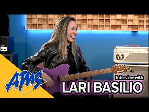 Lari Basilio Shows off Her Signature Ibanez Guitar and Amazing Laney Rig | AMS Interview