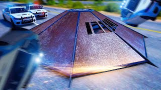 360 Flip Car Destroys Cops In GTA 5 RP