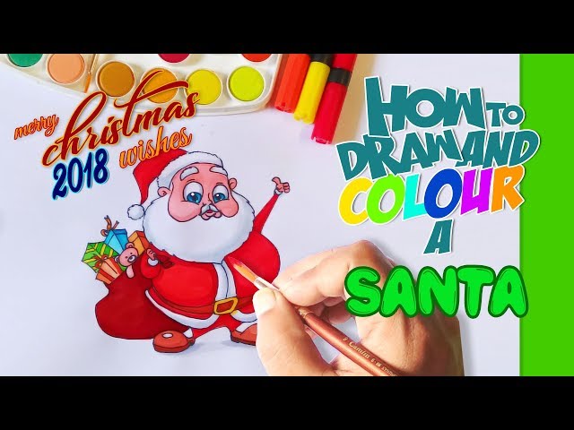 Download Thumbnail For How To Draw Santa Claus Easy