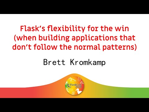 Flask's flexibility for the win (building applications that escape normal patterns)