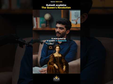 World Champion Gukesh explains Chess's Queen Revolution😍❤️#chess #gukesh #shorts