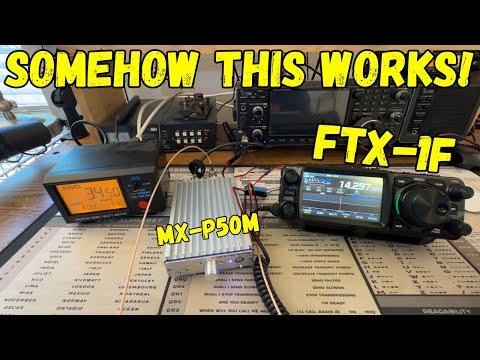 DIY Yaesu FTX-1F To MX-P50M Amp For More Power!!!