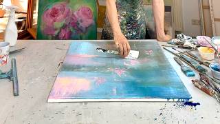Meine Lieblings-Techniken in Acryl abstrakt – Effektvoll malen mit Fensterwischer