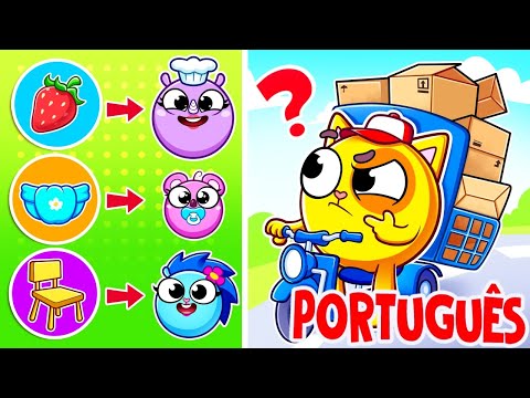 Desafio do Super Time de Entregas 📦😸 Boas Maneiras | Músicas Infantis 🐱🐨🐰🦁 e Rimas do Baby Zoo