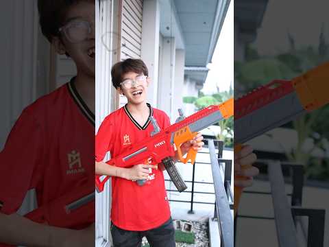 NERF GUN STITCH WAR! Dartzone MK4 Dad VS Son #ikqlebron #shorts