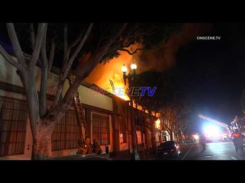 Commercial Structure Fire Hope St, Downtown LA