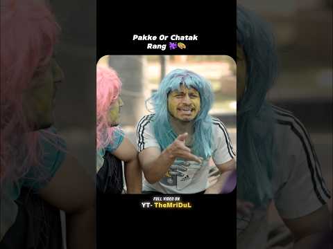 Pakke Chatak Rang 😂 | Happy Holi | the mridul | the mridul shorts