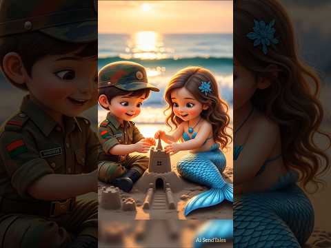 Brave boy saves his mermaid friend | Animated short story #ai #story #friendship