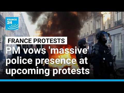 Französischer Premierminister verspricht "massiven" Polizeieinsatz für neue Demonstrationen • FRANCE 24 English