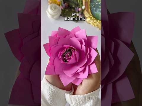 How to make a lotus | DIY Lotus | paper flower #diy #craftideas #handmade #shortsviral