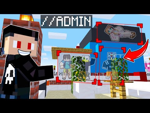 Using ADMIN COMMANDS to CHEAT in Minecraft Hide and Seek!
