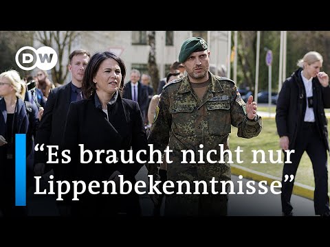 Baerbock sichert Baltikum Beistand zu, verspricht mehr Bundeswehrpräsenz | DW Nachrichten