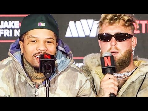 Jake Paul vs Tank Davis • FULL NY Press Conference & INSANE Face Off | “I’m Knocking You Out!”
