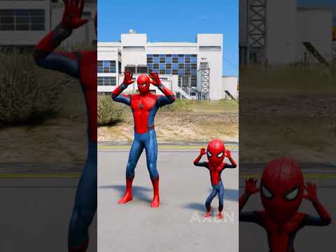 RANDOM SPIDE-RMAN VS SPIDER-ZOMBIE BATTLE #gta5 #hulk