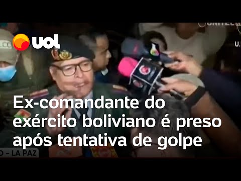 Tentativa de golpe na Bolívia: Ex-comandante do exército boliviano é preso; veja momento da prisão