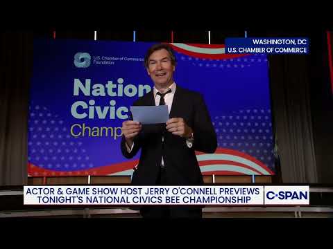 Jerry O'Connell Previews National Civics Bee Championship - 8pm ET on C-SPAN