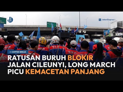 Ratusan Buruh Blokir Jalan Cileunyi, Long March Picu Kemacetan Panjang - Coffee Break JETV (23/9/24)