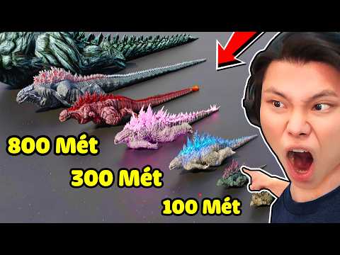 SO SÁNH CHIỀU DÀI TẤT CẢ GODZILLA NGẦU NHẤT THẾ GIỚI🌍🌋JAYGRAY REACTION QUÁI VẬT TITAN KHỔNG LỒ