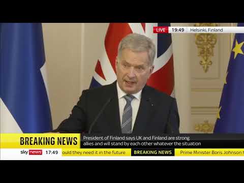 Finnish President tells Russia  You caused this and we're joining NATO