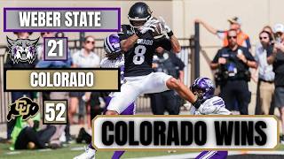 REACTION: Colorado HANDLES Weber State  