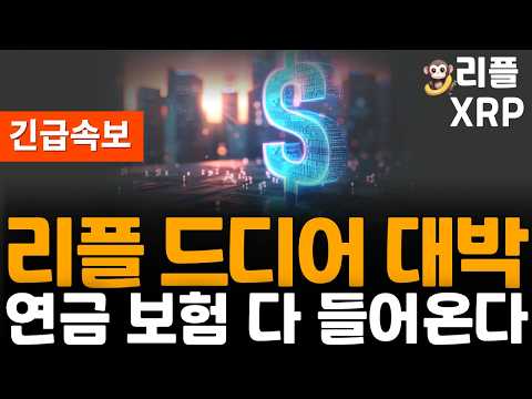 ※긴급속보※ 리플 XRP 드디어 난리 이런난리가 없다!! 이제 보험 연금 다 들어온다!!