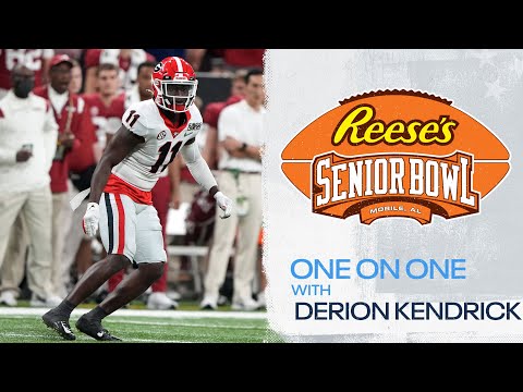 Derion Kendrick at the Senior Bowl | 1-on-1 Interview video clip