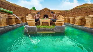 Build A Modern Underground House With A Water Slide Into A Cool Underground Swimming Pool