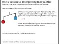 Understanding Weights and Inequalities