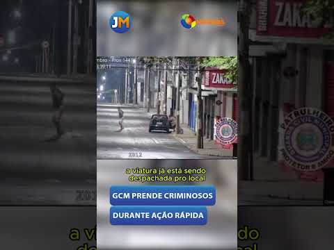 GCM prende criminosos em flagrante durante ação rápida