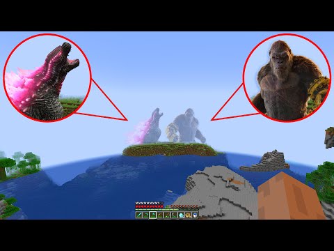 Godzilla vs King Kong in Minecraft