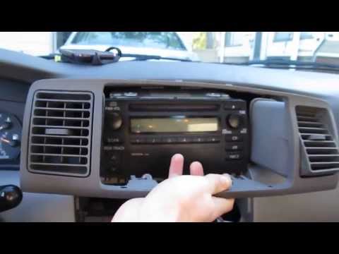 Install car stereo toyota corolla 2000
