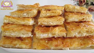 BU BÖREK RAMAZANDA OLAY OLUR❗️O KADAR GÜZEL OLDUKİ BİR YİYEN BİR DAHA İSTİYOR💯PEYNİRLİ BÖREK TARİFİ👌