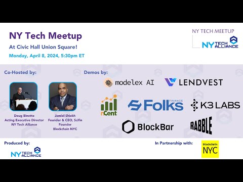 April 2024 Blockchain NY Tech Meetup LIVE From Civic Hall