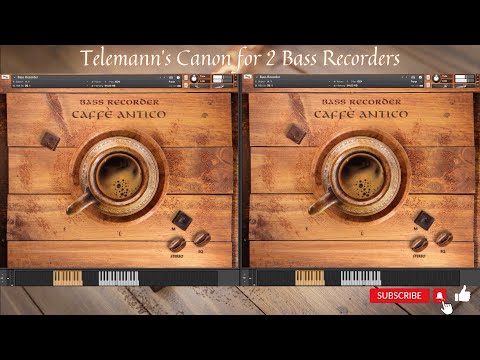 Telemann's canon for 2 Bass Recorders