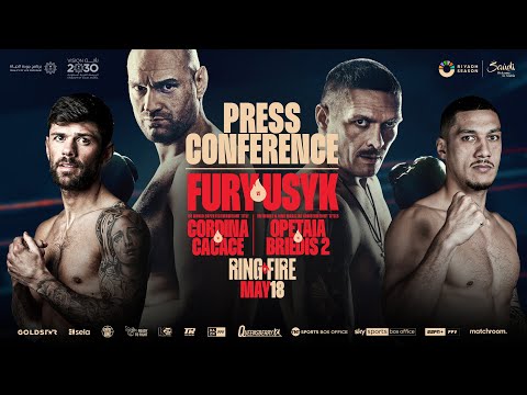 Tyson fury vs oleksandr usyk: press conference (ft cordina & opetaia)