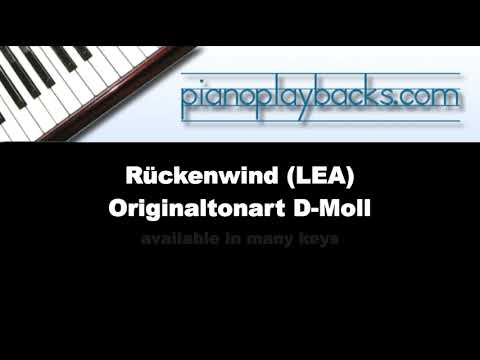 Rückenwind (LEA  Cover) Playback Instrumental Demo Originaltonart D-Moll