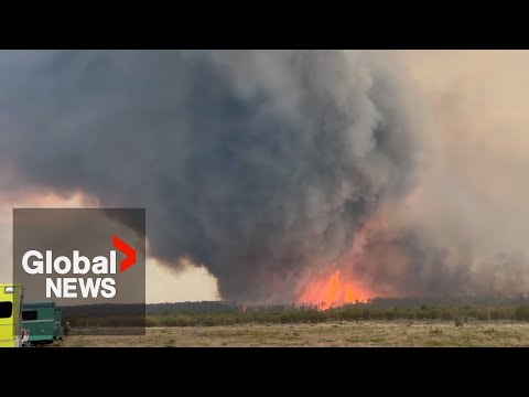 YouTube video thumbnail: Firenado Captured on Camera During Destructive Utah Wildfire