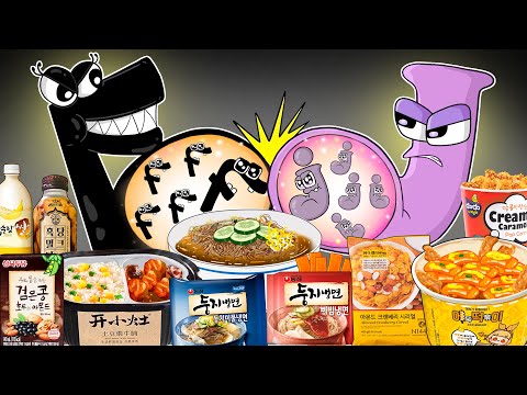 Convenience Store Food MUKBANG F, J Pregnant vs Alphabet Lore Baby’s Transform | ANIMATION | ASMR