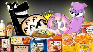 Convenience Store Food MUKBANG F, J Pregnant vs Alphabet Lore Baby’s Transform | ANIMATION | ASMR