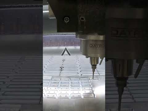 Vacuum Workholding Nested Parts on a DATRON