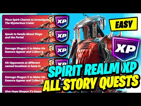 *NEW* How to Complete ALL Fortnite The Spirit Realm Story Quests (150,000 XP) & Shogun X Full Guide