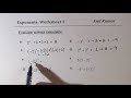 Exponents and Powers Concepts