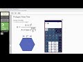 Hexagon Area and Trigonometric Functions