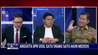 FULL 1 Orang 1 Akun Medsos, Efektif Cegah Hoaks atau Batasi Ekspresi Digital  SAPA MALAM   KOMPASTV