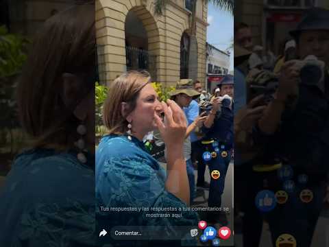 NO SE LO ESPERAVA, VALIENTE CIUDADANO LE GRITA EN SU CARA "VIVA LOPEZ OBRADOR" A XOCHITL GELATINAS!