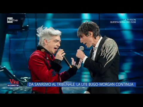 Da Sanremo al tribunale: la lite Bugo-Morgan continua - La Vita in diretta - 28/02/2024